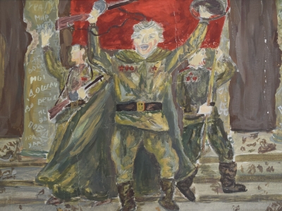 Ретроспективная выставка выпускников школы, посвященная 75-й годовщине Победы в Великой Отечественной войне 1941-1945 годов